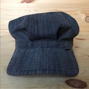 VINTAGE SUPREME STRIPED RAILROAD HAT PRE 2005 M